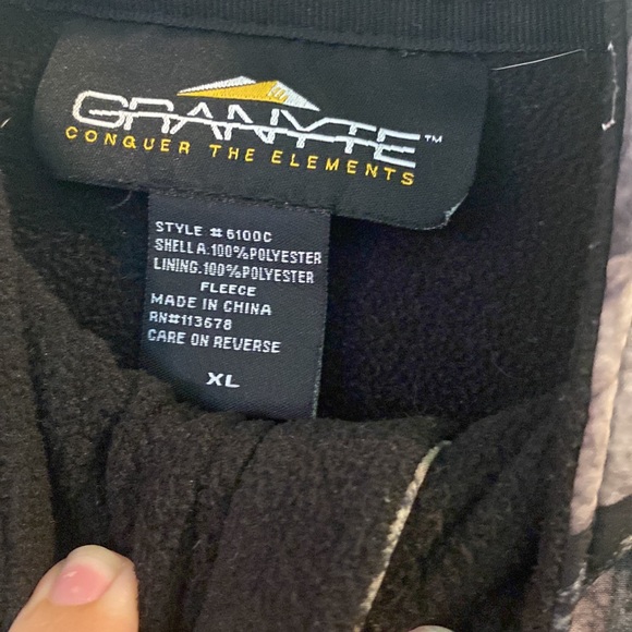 Granyte Mens Camouflage Alaska SweatShirt with Zipper XL - Picture 5 of 7